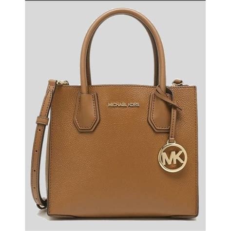 michael michael kors mercer pebbled leather|Michael Kors leather crossbody bag.